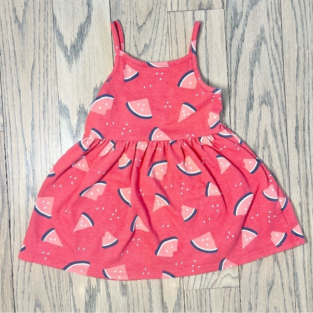 Cat & Jack Toddler Girls Watermelon Cotton Dress Size 2T